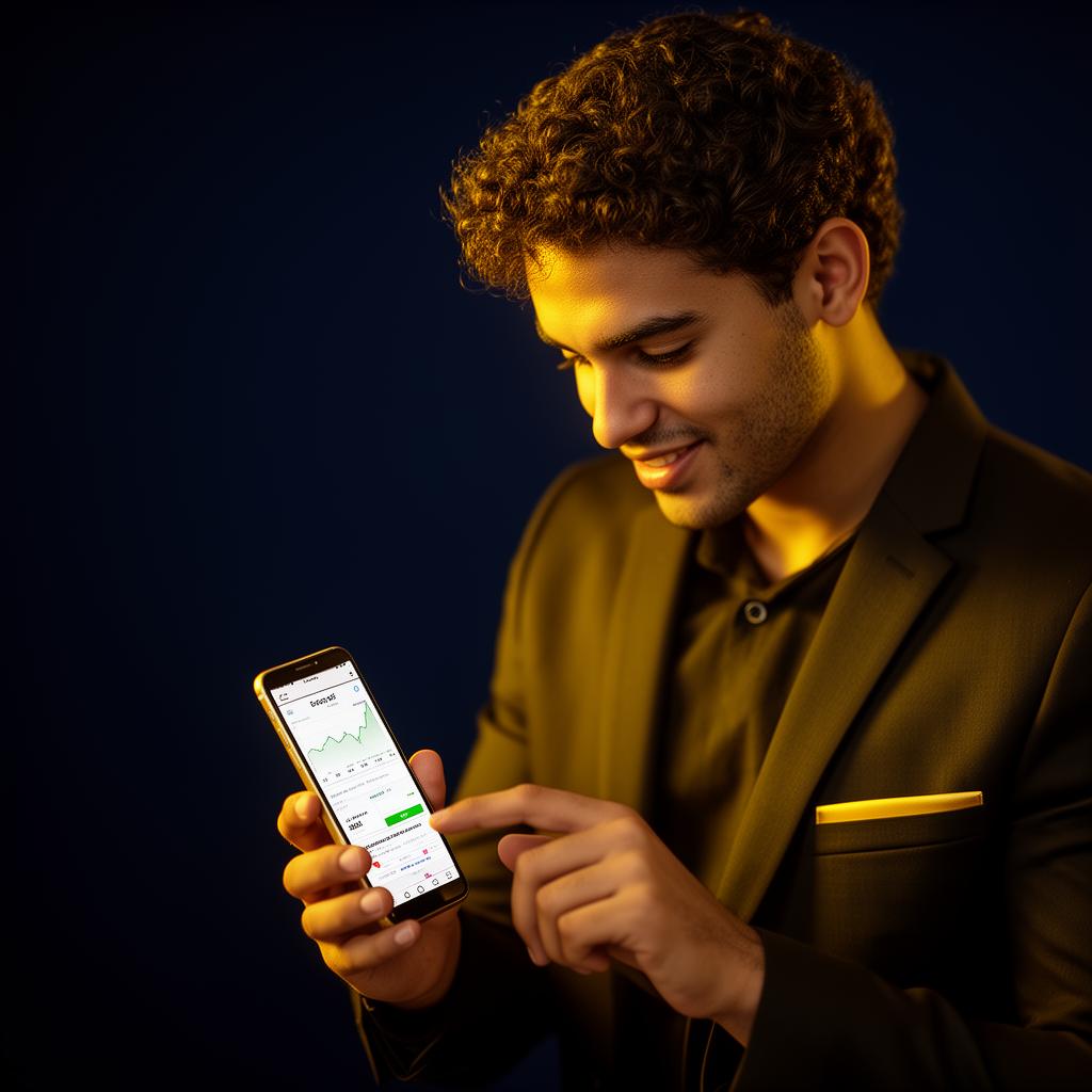 Empreendedor analisando métricas do Instagram