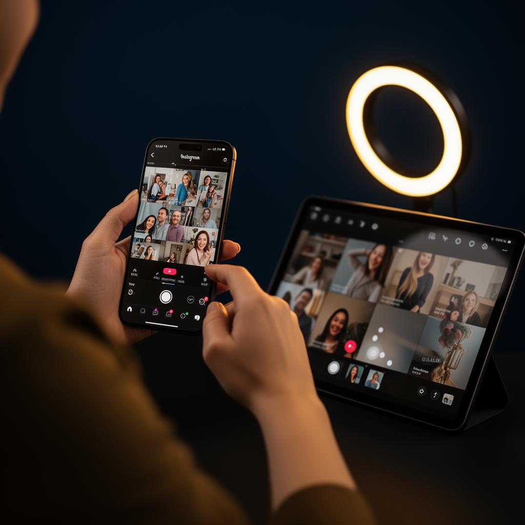 Produção de conteúdo profissional para Instagram